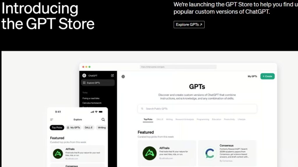 Der GPT Store von OpenAI Ein neuer Schritt in der künstlichen Intelligenz