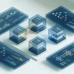 3D UI Glassmorphism Artwork für PostgreSQL Enterprise Database Cluster