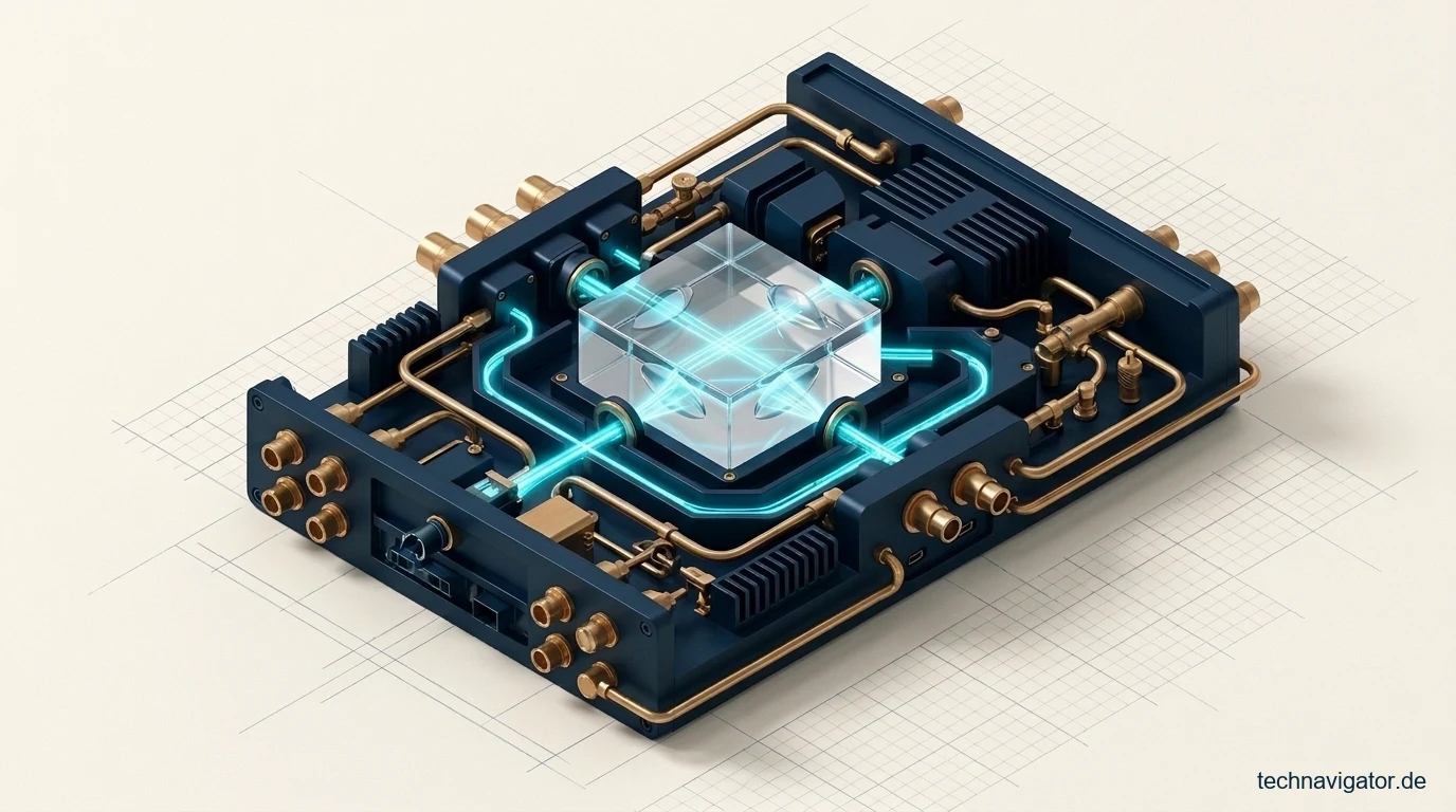 Zustandslose API-Routing-Weiche aus Aluminium und Messingventilen mit zentraler optischer Prismenkammer