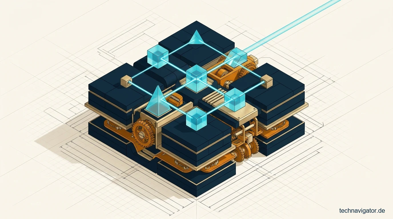 Isometrisches Open-Table-Lakehouse mit geschichteten Parquet-Datenschichten und synchronisierten Transaktionsprotokollen