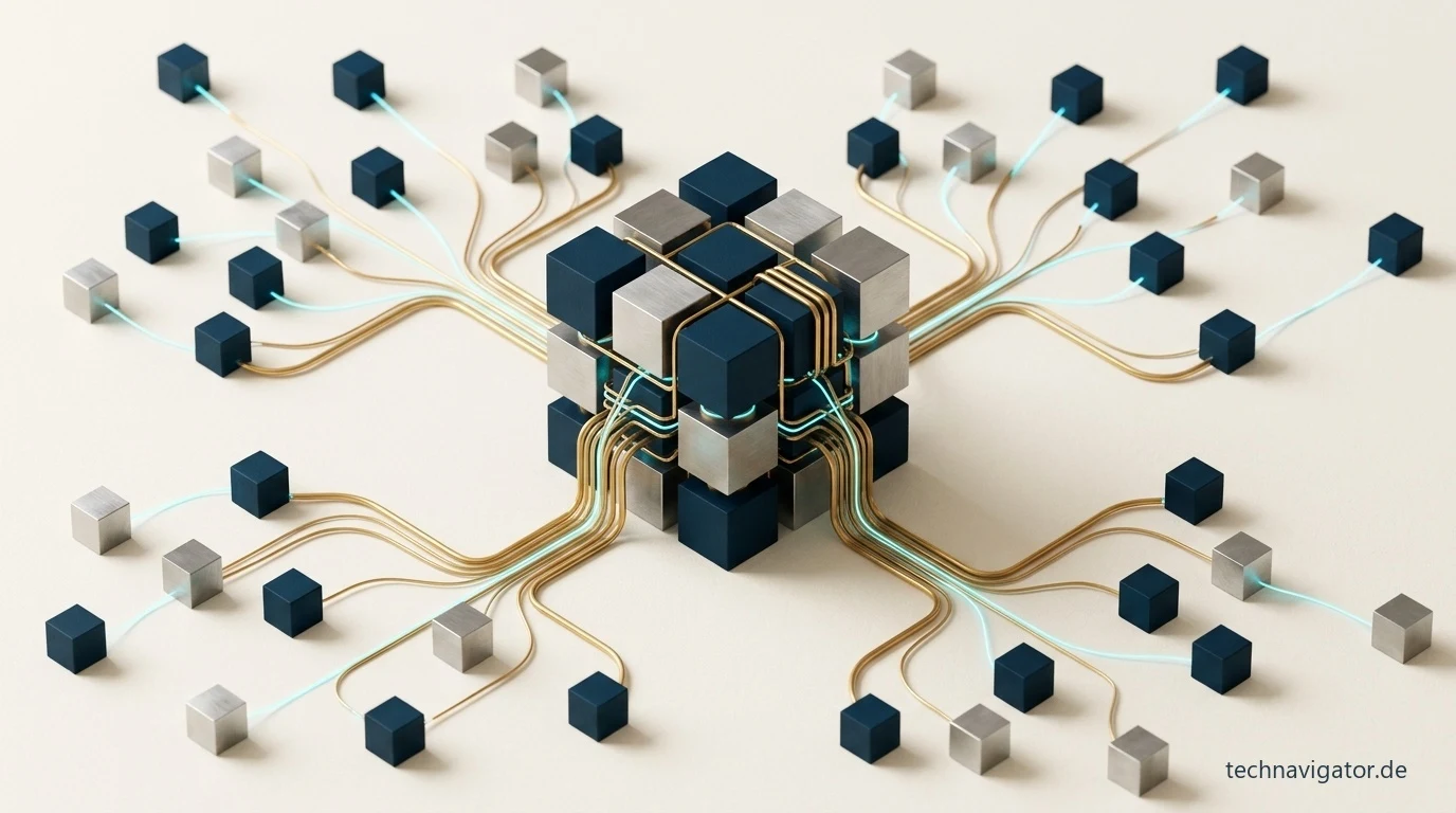 Gehärtetes industrielles Edge-Computing-Gateway gekoppelt mit dezentralen IoT-Sensorknoten