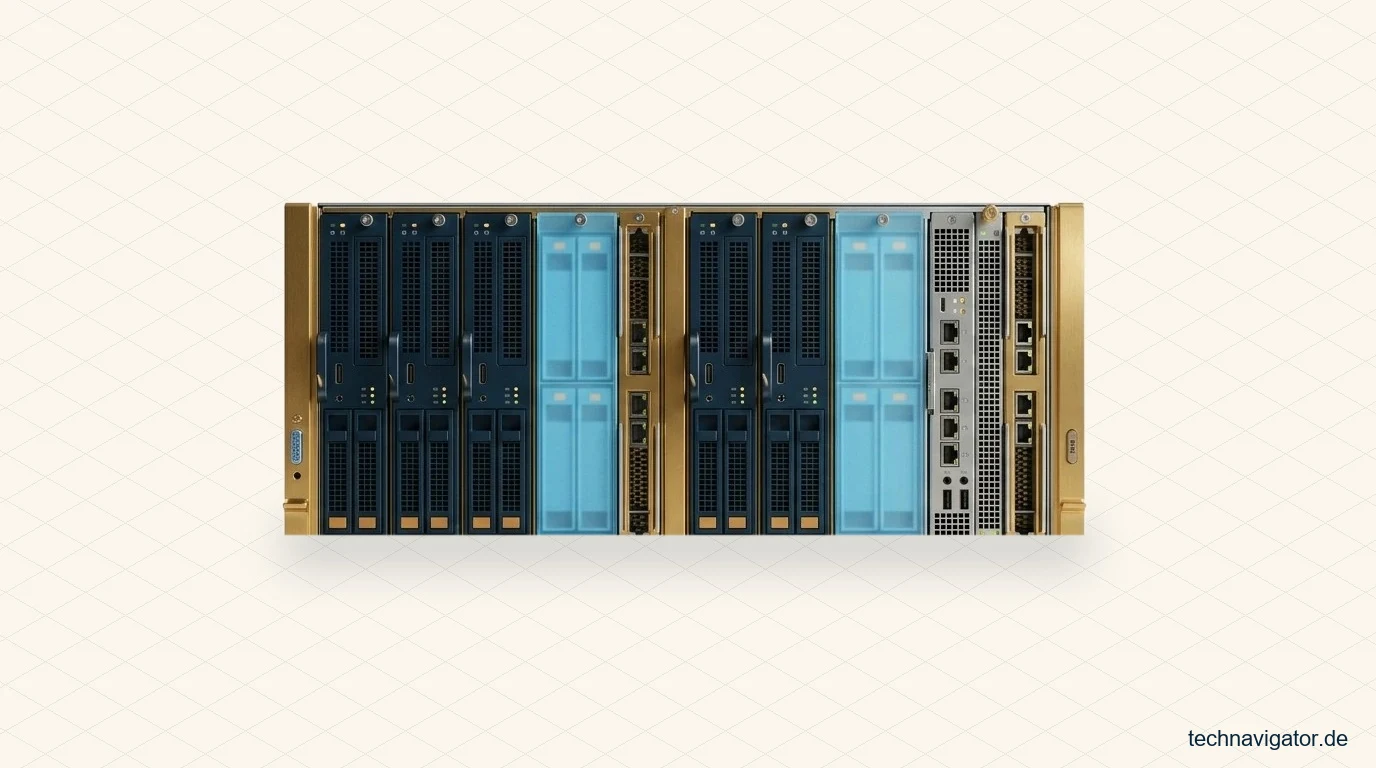 Modulares Enterprise-Server-Blade-Chassis mit herausziehbaren Einschüben für hochperformante IaaS-Workloads
