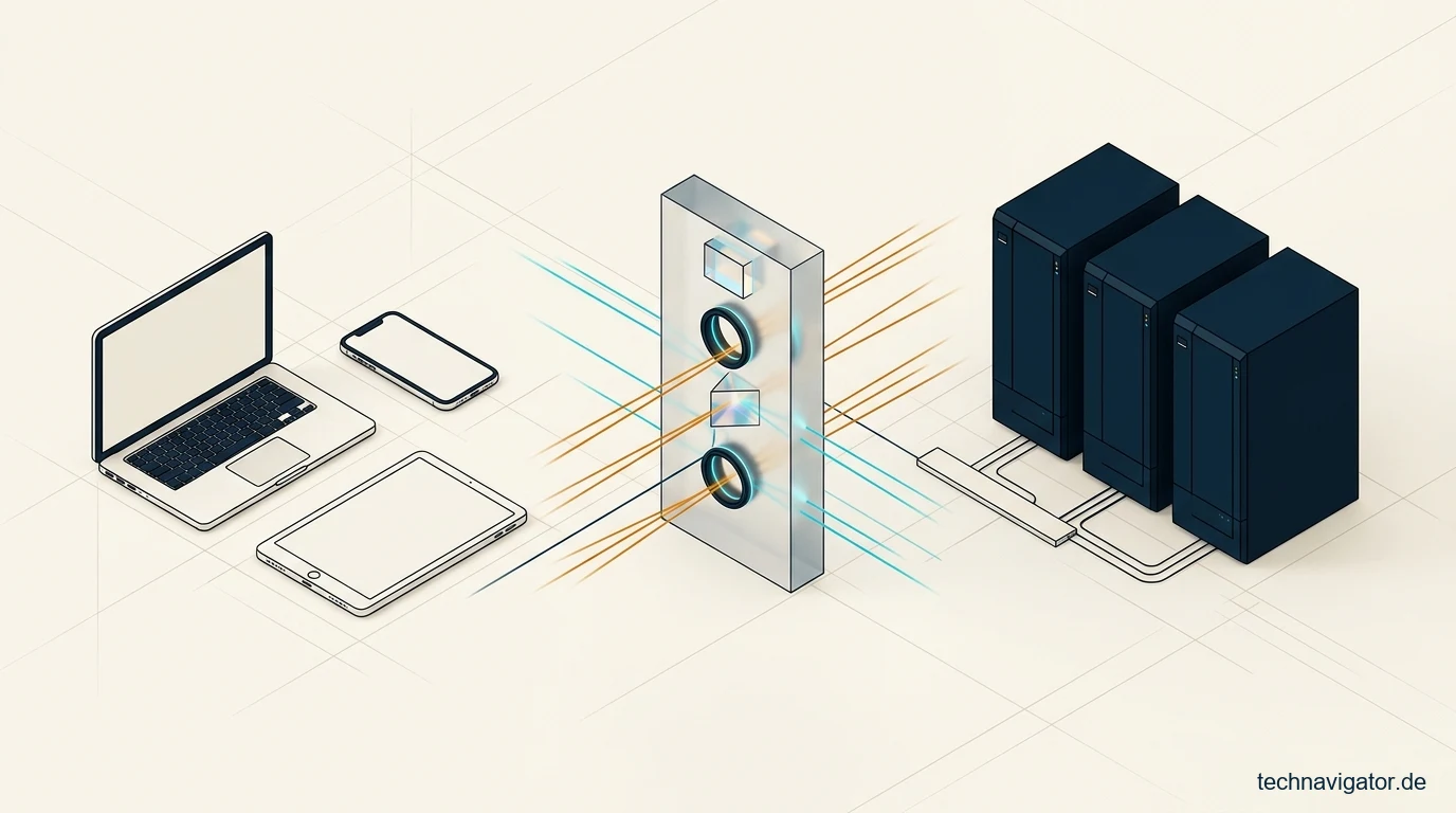 Kryptografisches Endpoint-Attestierungs-Gateway vor geschützten Enterprise-Servern